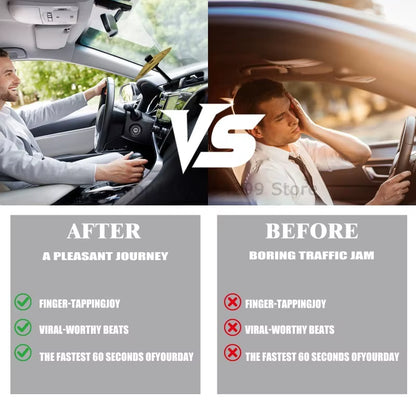 1/2/3PCS Hand-Shooting Car Crash Cymbal Universal Auto Air Ventilation Port Clip-On Mini Drum Cymbals for All Types of Vehicles