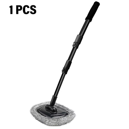 New Car Wash Mop Cleaning Brush Telescoping Long Handle Cleaning Mop Retractable Bent Bar Car Wash Brush Car Cleaning Tools