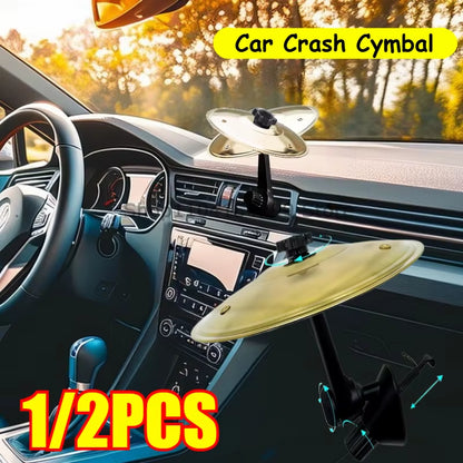 1/2/3PCS Hand-Shooting Car Crash Cymbal Universal Auto Air Ventilation Port Clip-On Mini Drum Cymbals for All Types of Vehicles